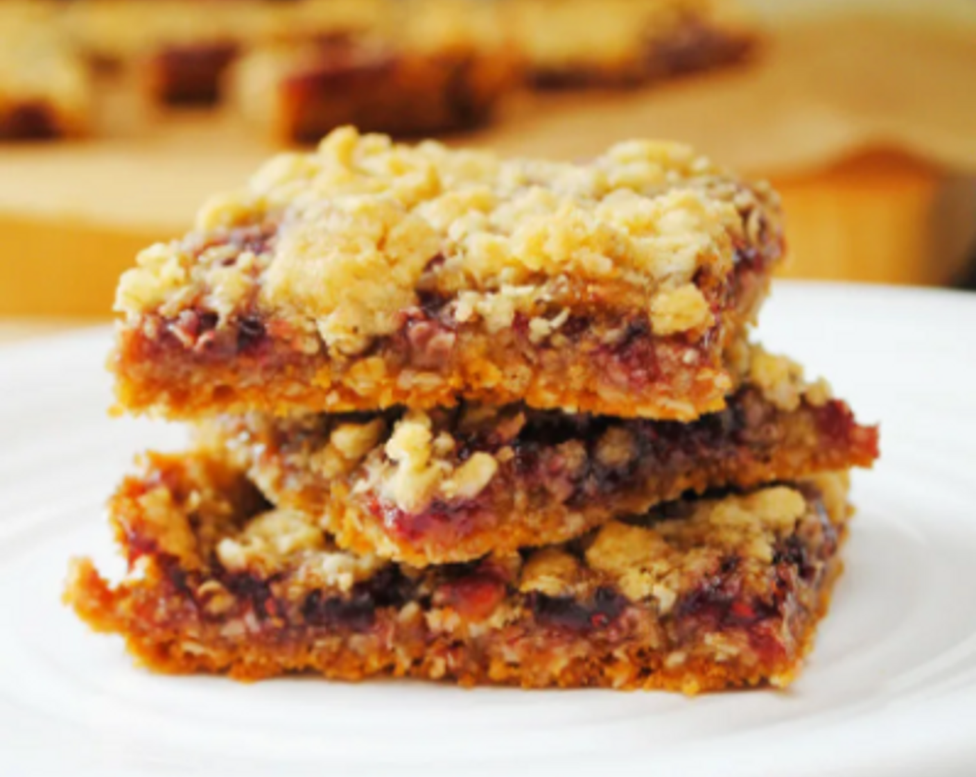 Raspberry Oat Bars