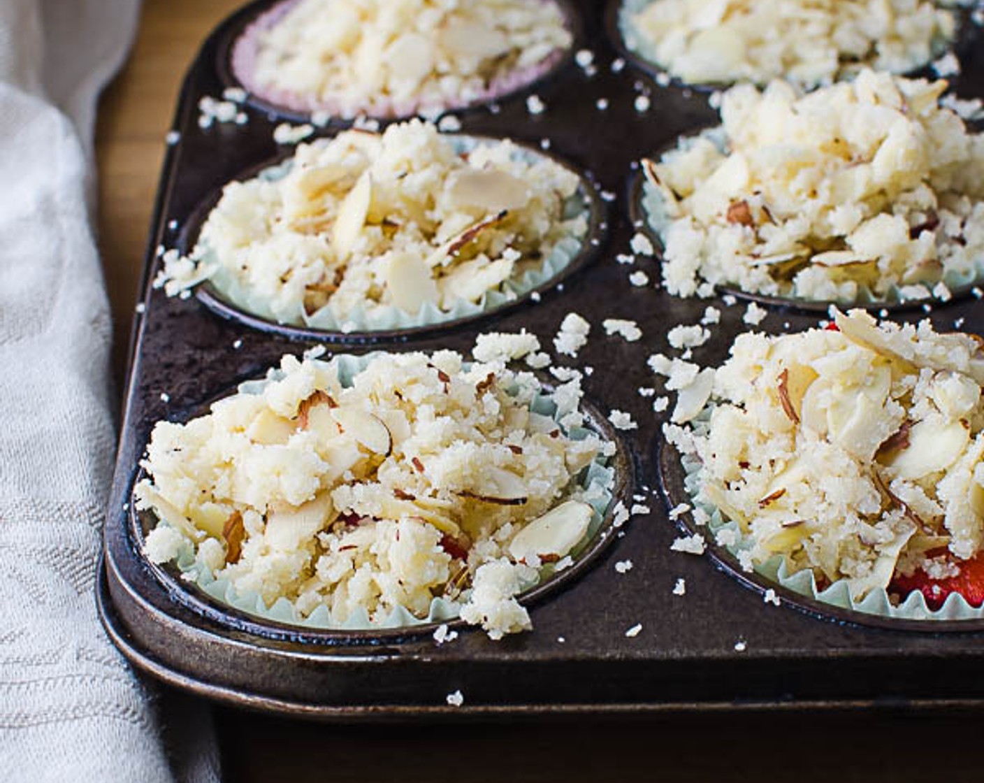 step 7 Bake for 18-22 minutes, until a cake tester comes out clean and top is golden.