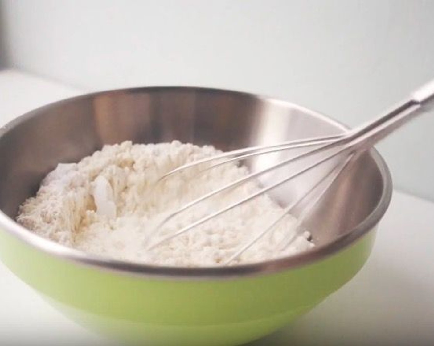 step 1 In a large bowl, whisk together the All-Purpose Flour (2 cups), Caster Sugar (2 Tbsp), Salt (1 Tbsp), and Baking Powder (1 Tbsp).