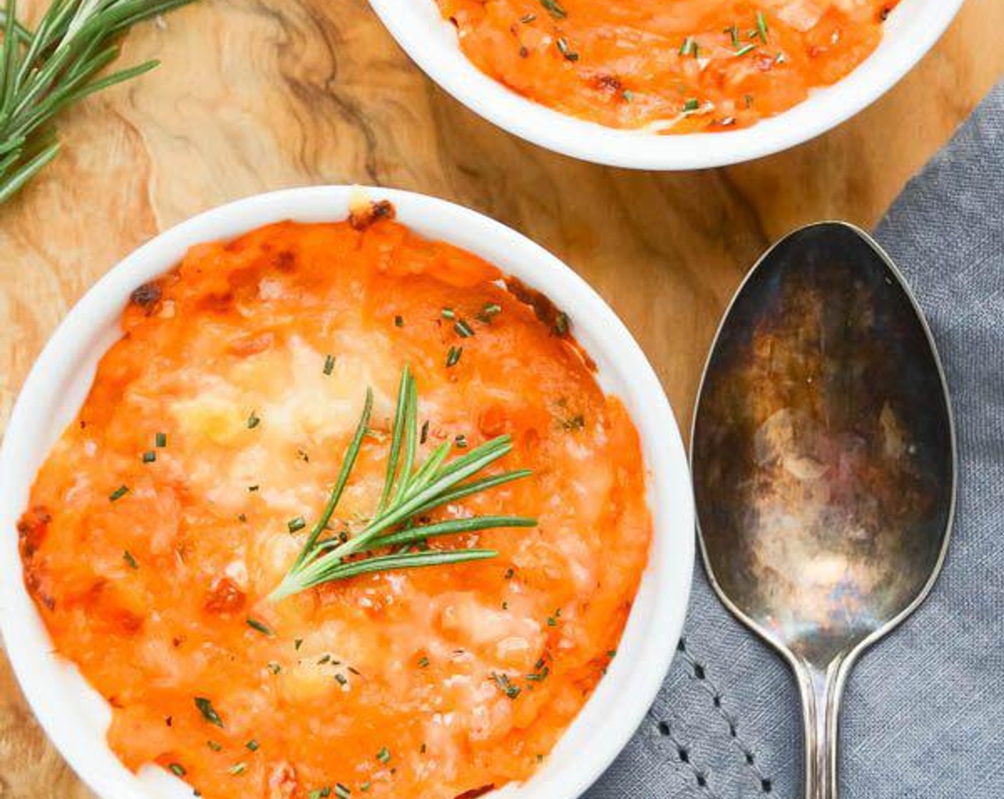 Twice-Baked Sweet Potato Gratin