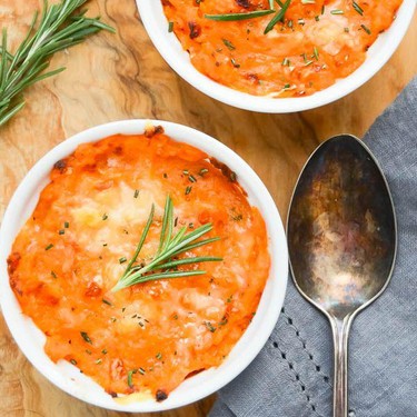 Twice-Baked Sweet Potato Gratin Recipe | SideChef