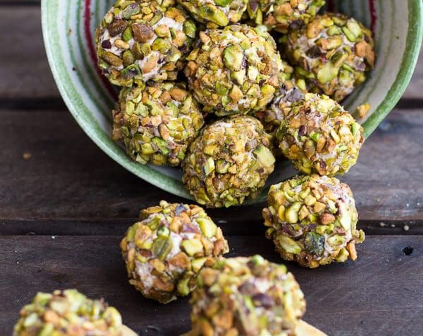 Feta, Sundried Tomato and Pistachio Truffles