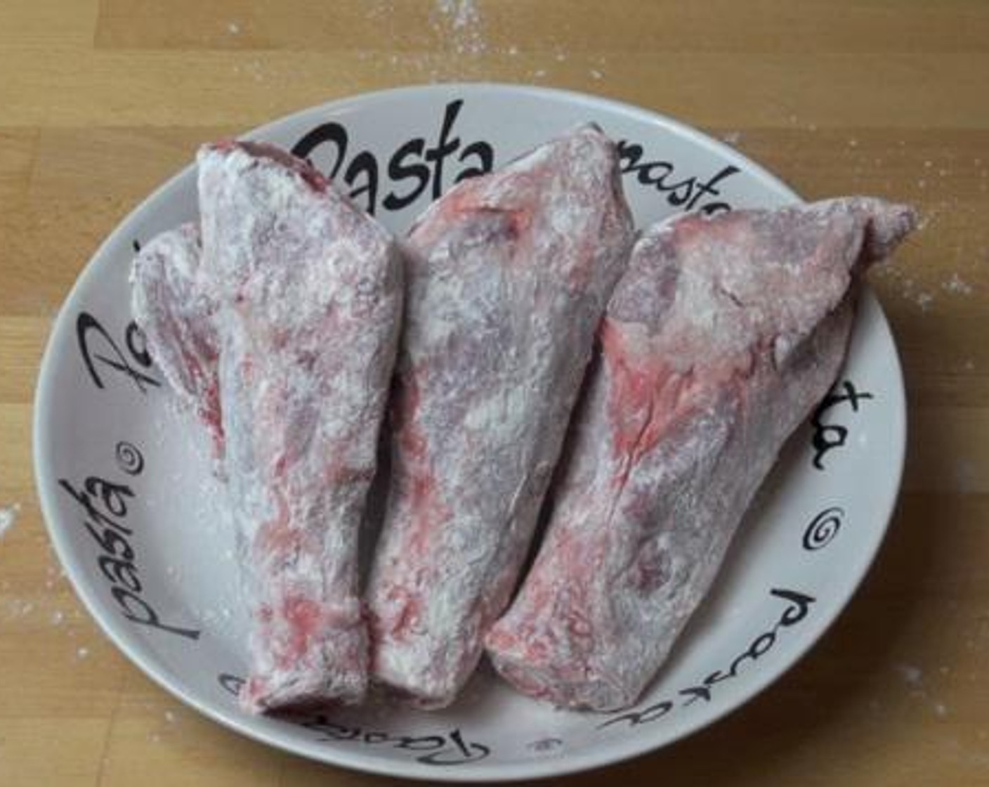 step 1 Into a large bowl, mix together the All-Purpose Flour (1 cup), Salt (to taste), and Ground Black Pepper (to taste). Then, roll each Lamb Shanks (4) in the seasoned flour mixture.