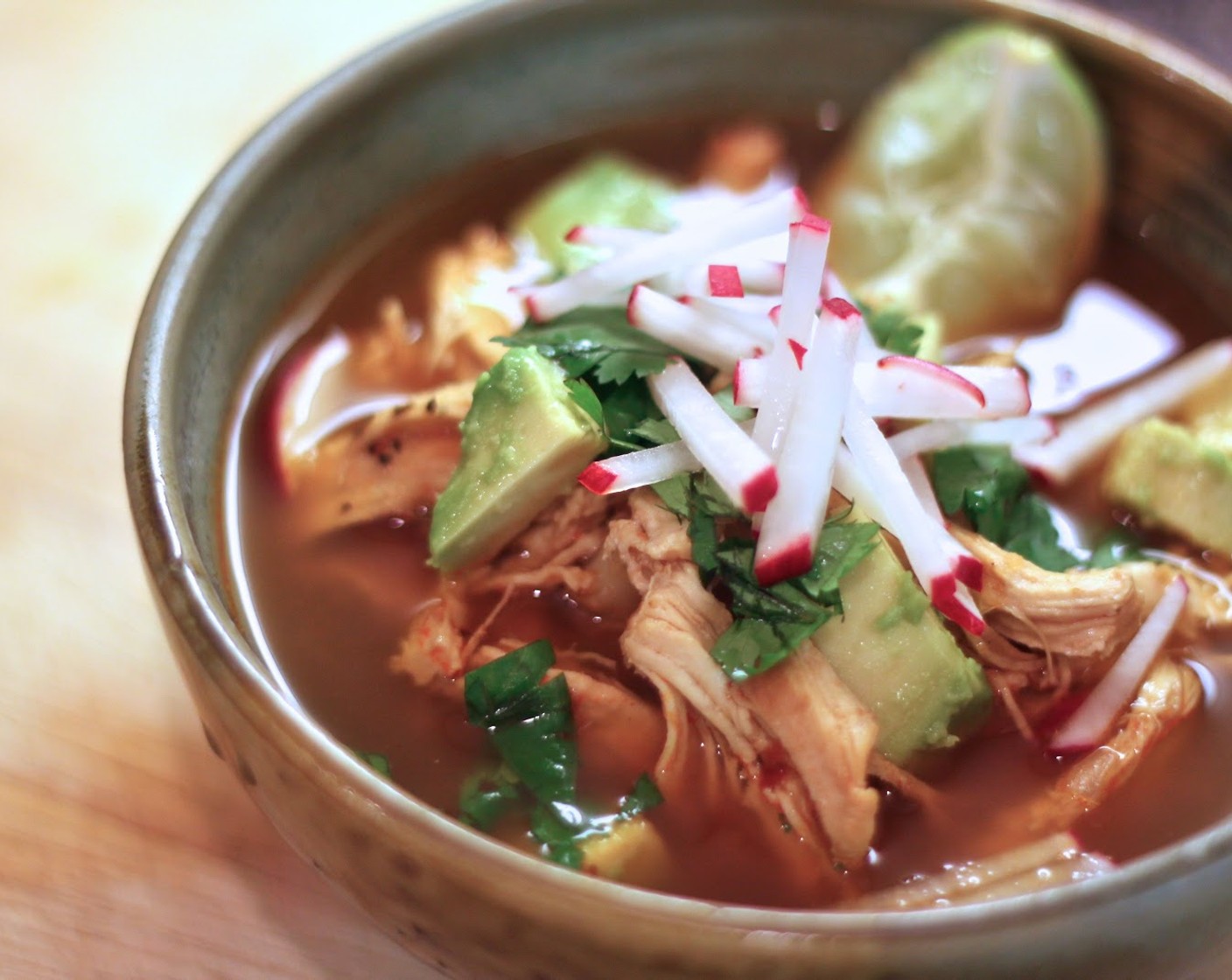 Pozole Rojo con Pollo