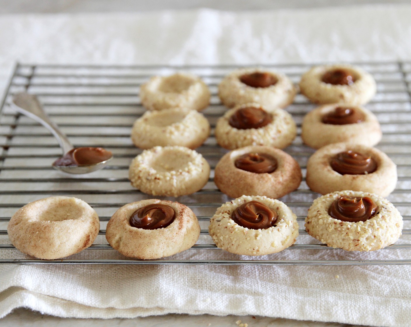 Dulce de Leche Thumbprint Cookies