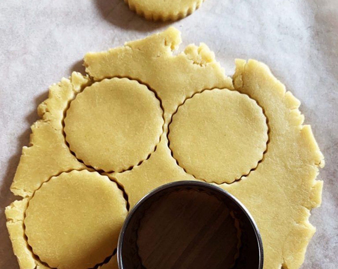 step 5 Using a cookie cutter, cut out round cookies.