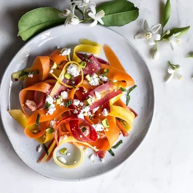 Carrot, Feta and Pistachio Salad with Orange Blossom Toss Recipe | SideChef