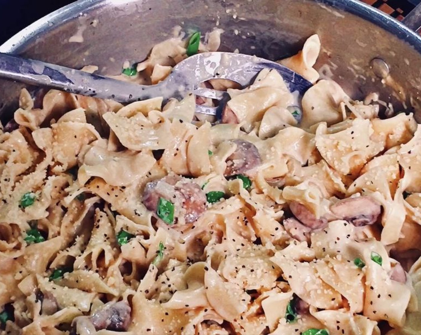 Easy Smoky Mushroom Stroganoff