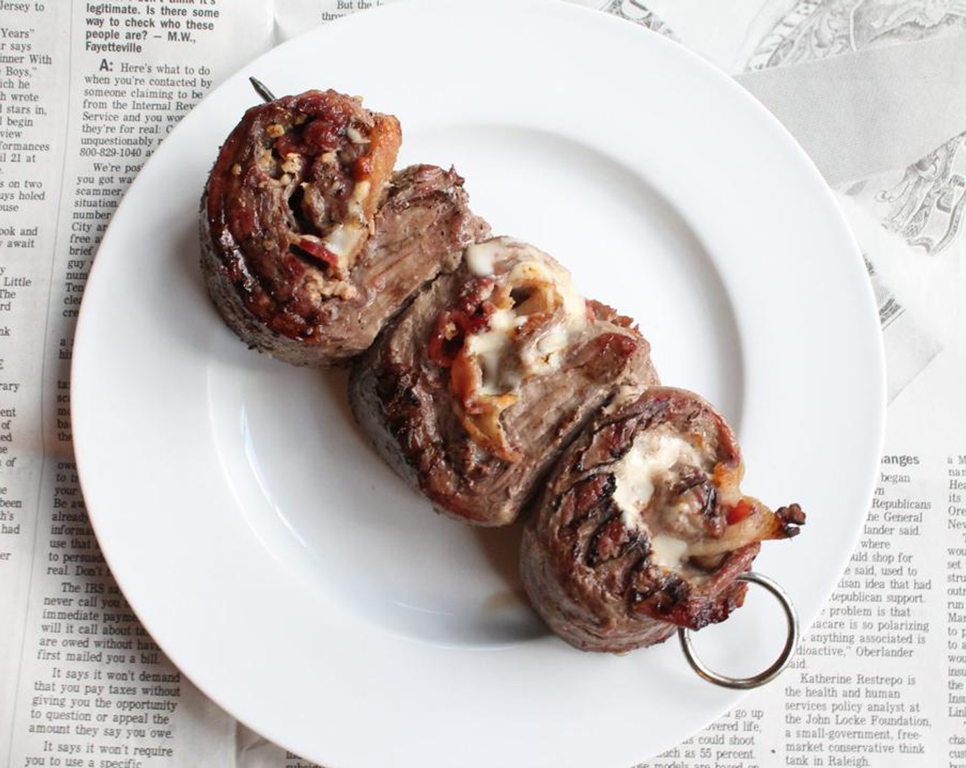 Grilled Stuffed Flank Steak