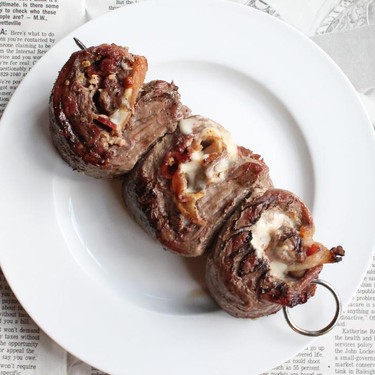 Grilled Stuffed Flank Steak Recipe | SideChef