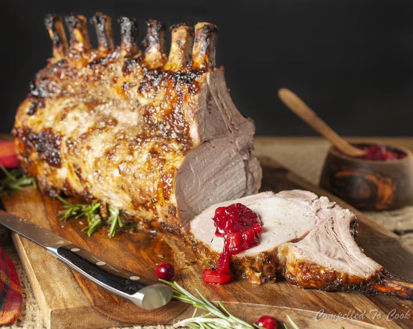 Cranberry Pork Rib Roast