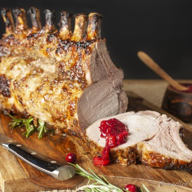 Cranberry Pork Rib Roast Recipe | SideChef