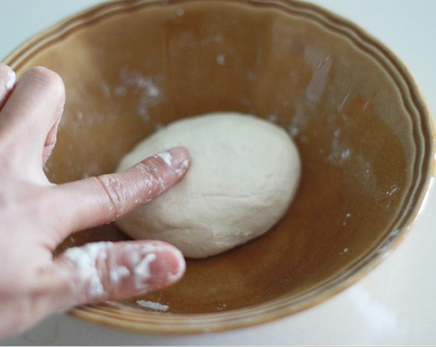 step 6 Mix the Sweet Glutinous Rice Flour (1/2 cup), Silken Tofu (2.5 oz), and Unsweetened Cocoa Powder (2 Tbsp), and knead with your hand until the dough becomes smooth. If the mixture is too dry, add a little tofu, until the dough is just right.