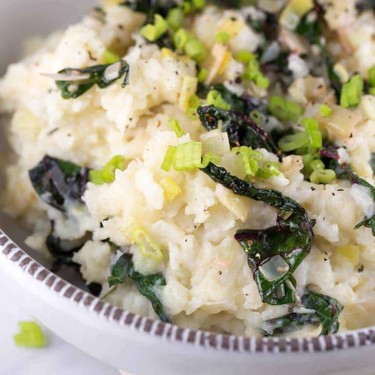 Cauliflower Mashed Potatoes with Swiss Chard Recipe | SideChef