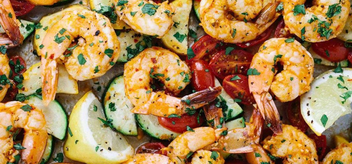One Pan Roasted Spicy Garlic Shrimp Recipe | SideChef