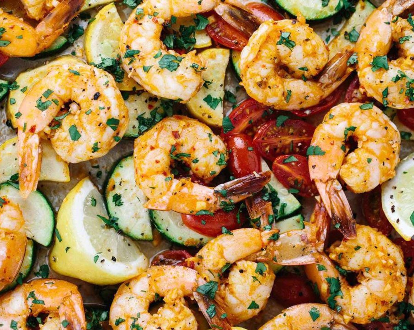 One Pan Roasted Spicy Garlic Shrimp