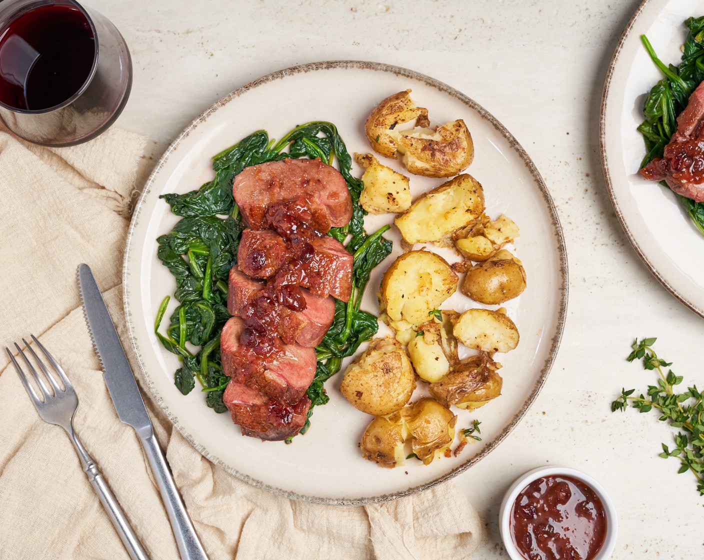 Duck Breast with Cranberries and Orange Sauce Recipe | SideChef