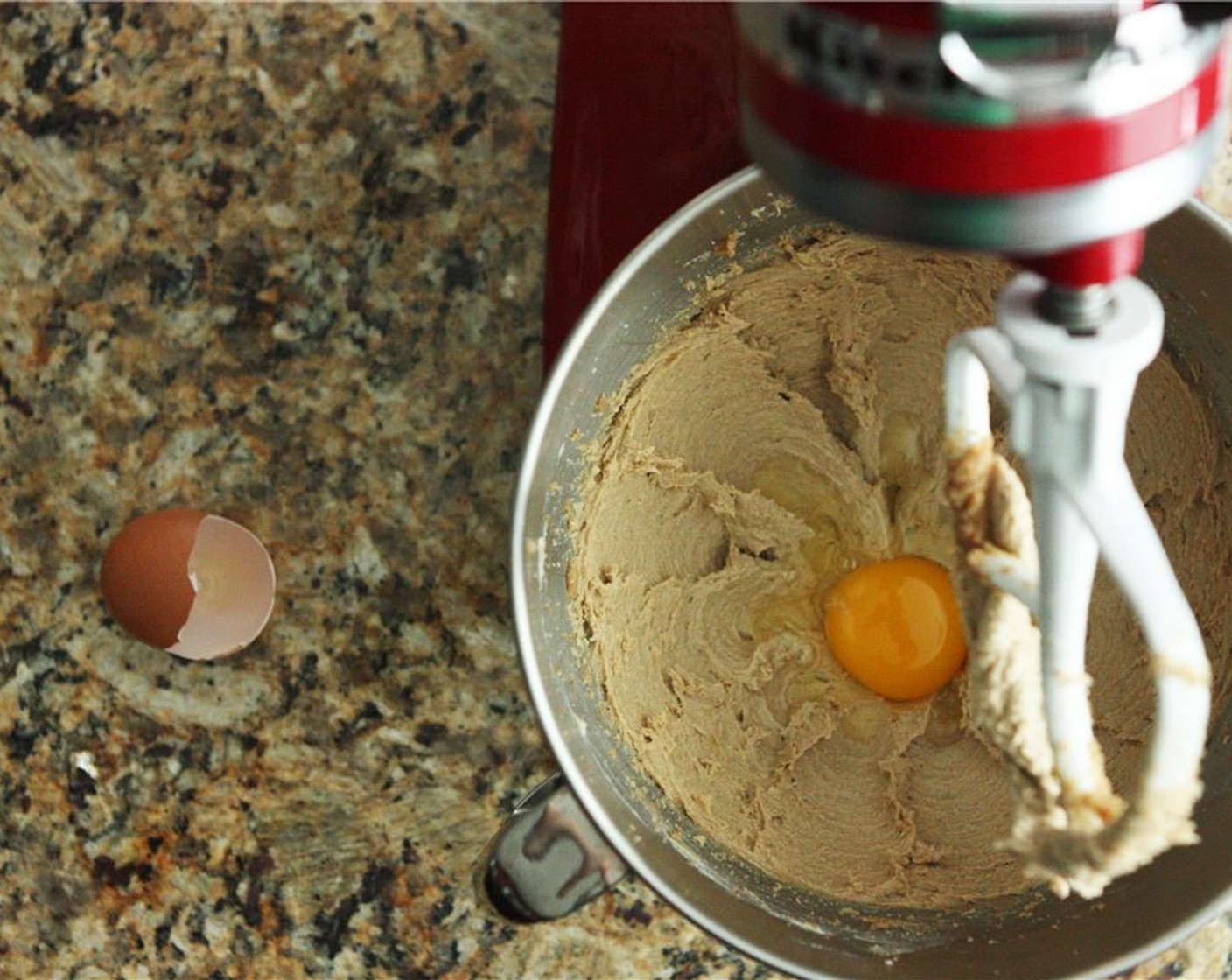 step 3 Cream together very well until mixture has lightened in color and is somewhat fluffy. Then add the Farmhouse Eggs® Large Brown Egg (1) and combine thoroughly.