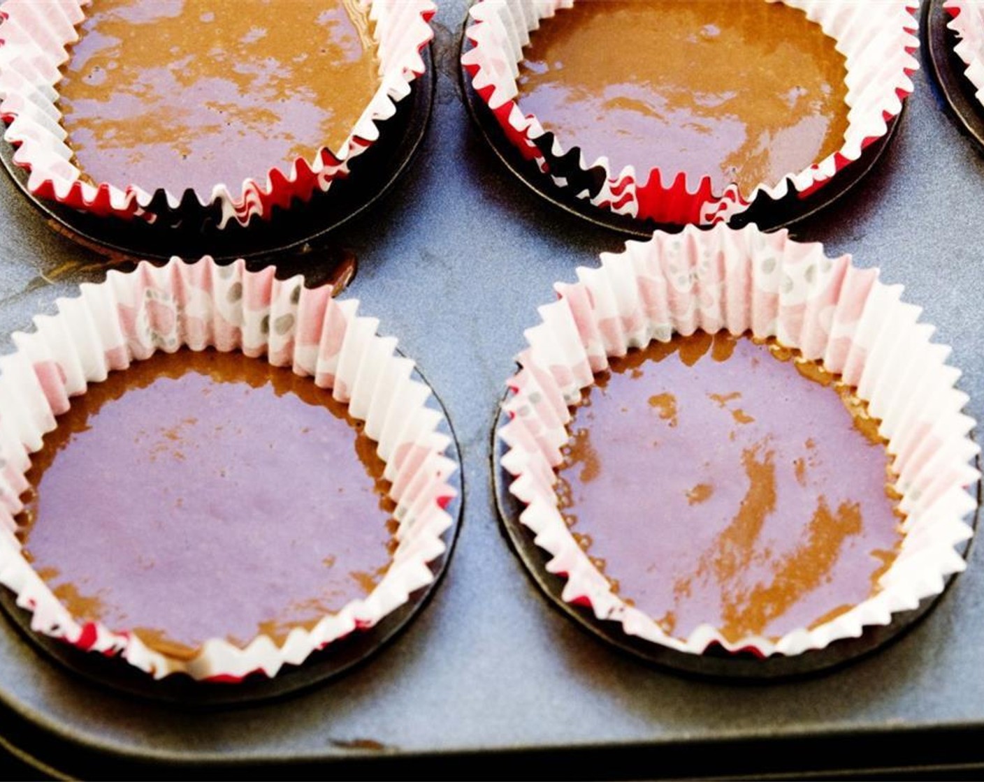 step 6 Pour into greased muffin tins or cupcake liners.