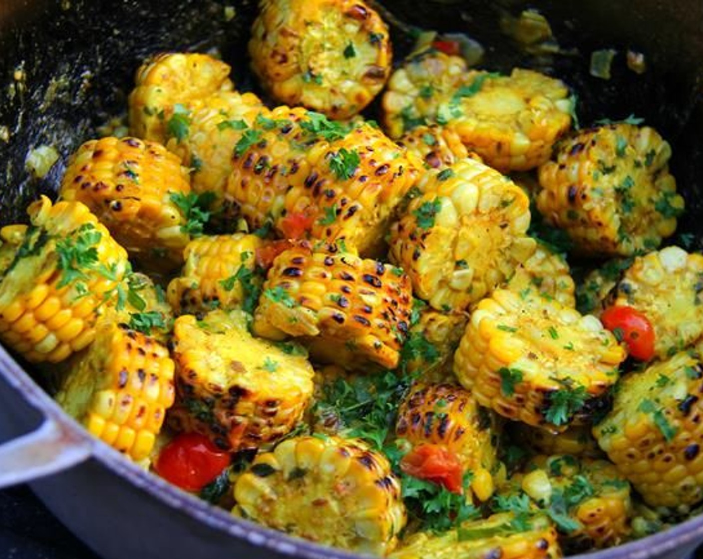 Grilled Curry Corn Recipe SideChef