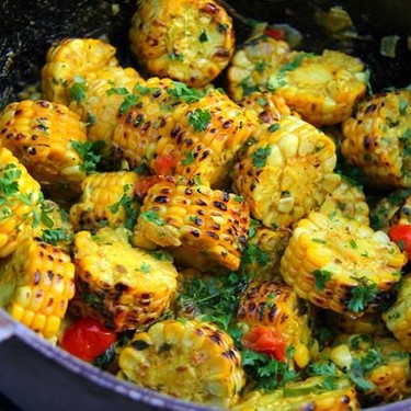 Grilled Curry Corn Recipe | SideChef