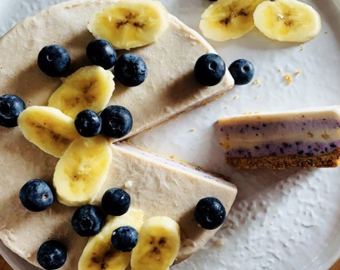 Banana and Blueberry Yogurt Cake