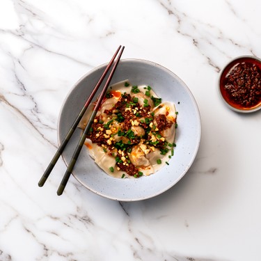 Cantonese-Style Wontons with Sichuan Chili Oil Recipe | SideChef