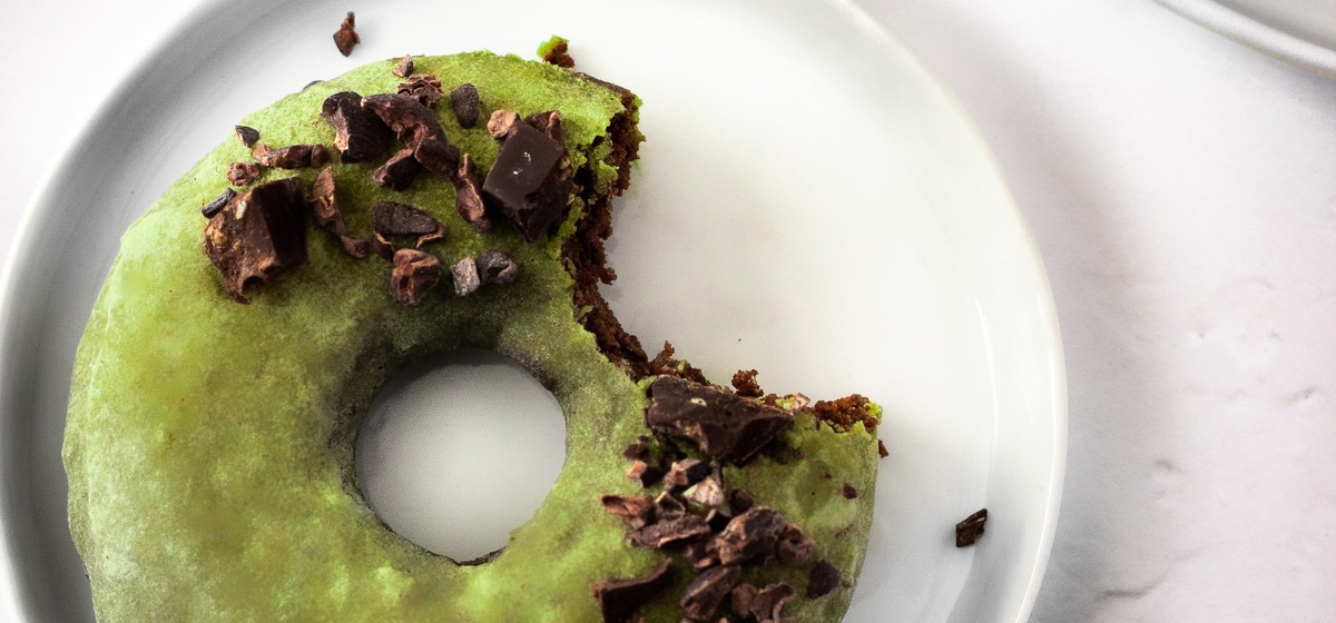 Chocolate Matcha Almond Flour Donuts Recipe | SideChef