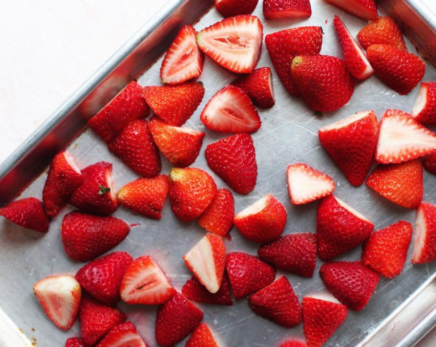 step 1 Freeze the Fresh Strawberries (3 cups) on a baking sheet for about 2 hours.