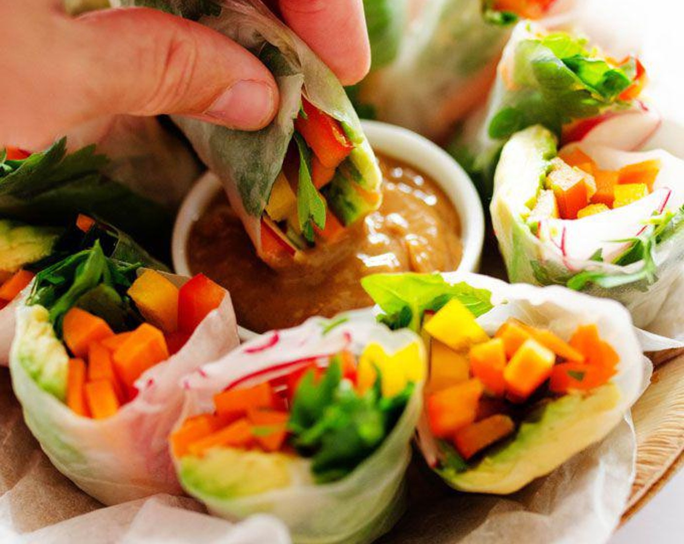 Vegan Rainbow Spring Rolls