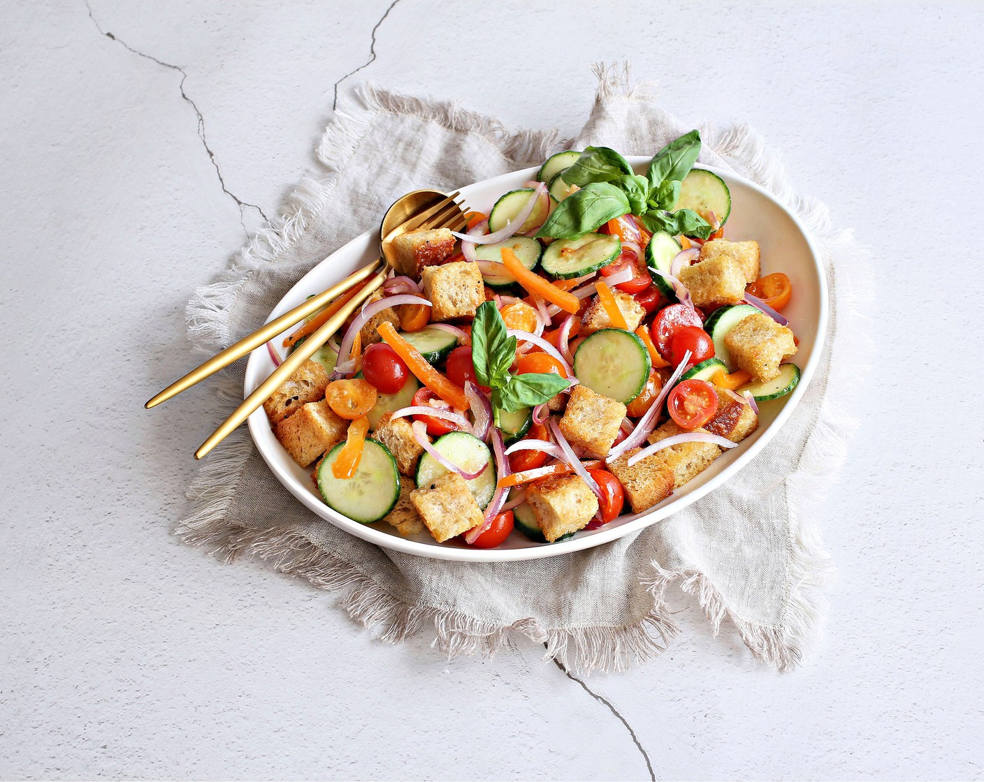 Loaded Panzanella Salad