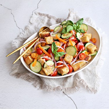 Loaded Panzanella Salad Recipe | SideChef
