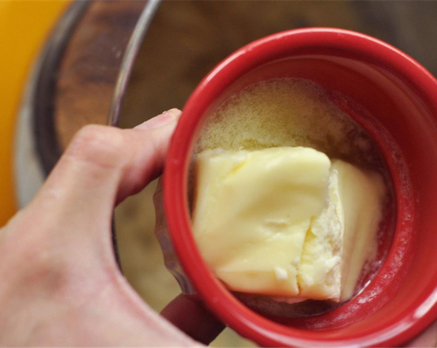 step 4 Mix until smooth. Turn off the mixer and add 1/2 cup of Bread Flour. Mix on low for about 30 seconds until the flour is just incorporated. Turn off the mixer and add the Unsalted Butter (1/4 cup). Mix once more until it is combined.