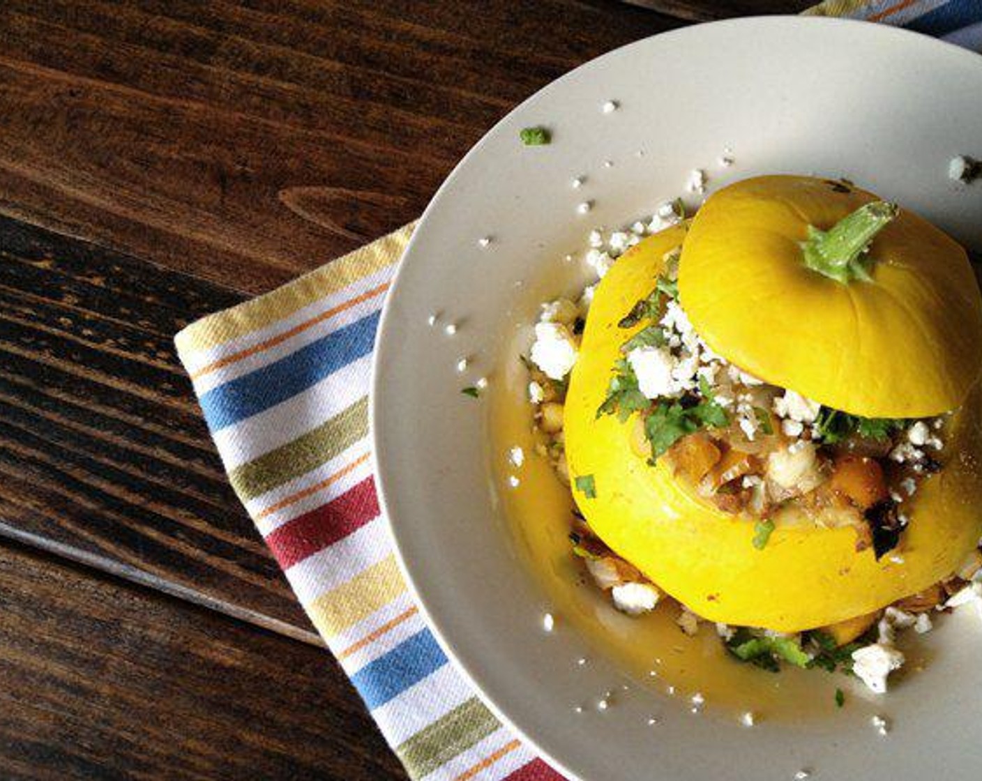 Veggie Stuffed Patty Pan Squash