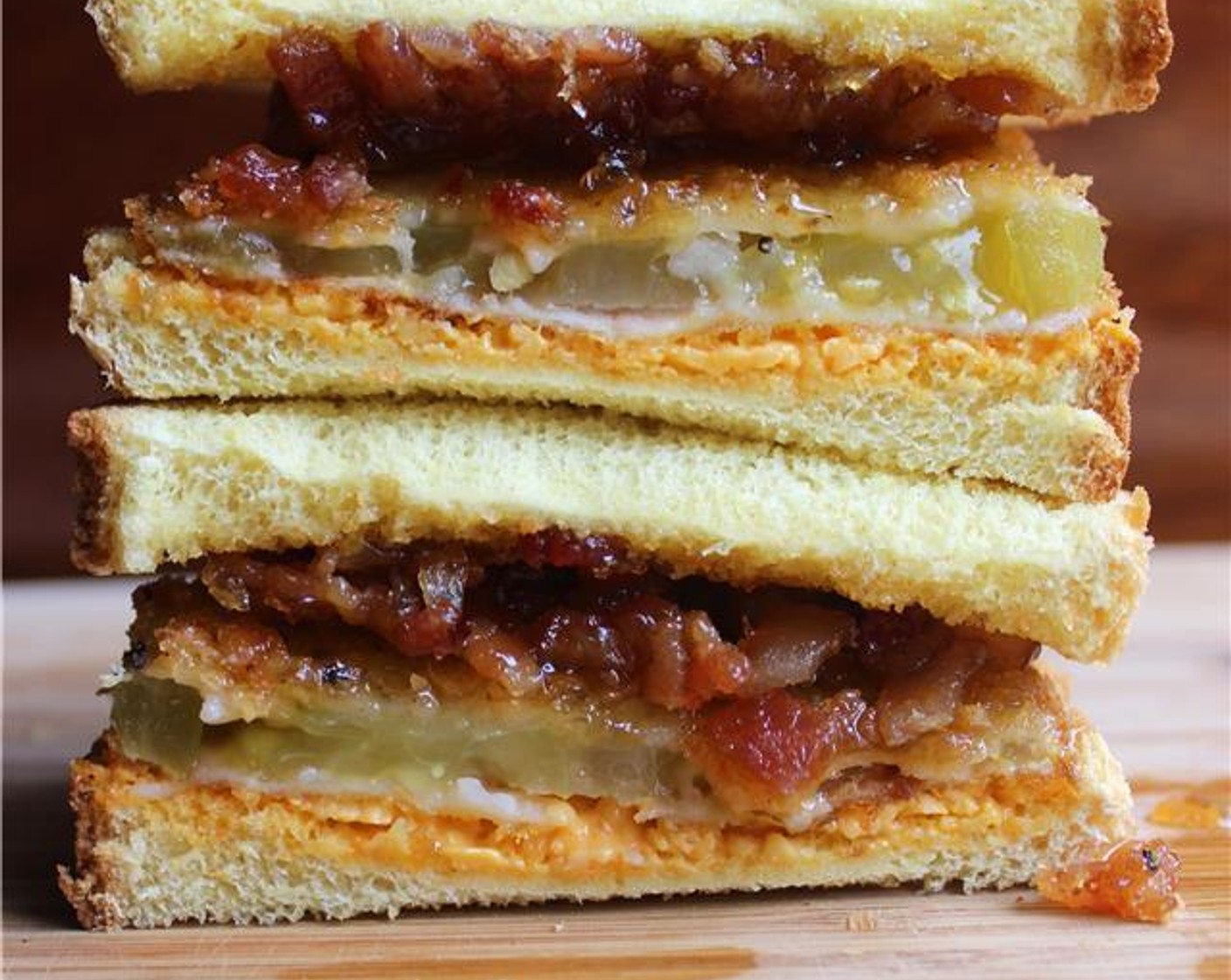 Fried Green Tomato Sandwich with Bacon Jam