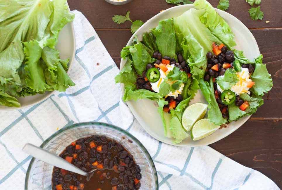 Microwave Spicy Black Bean Taco Wraps-image