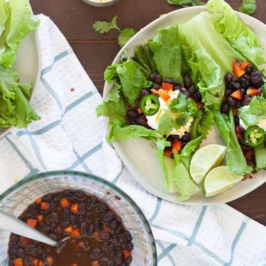 Microwave Spicy Black Bean Taco Wraps Recipe | SideChef