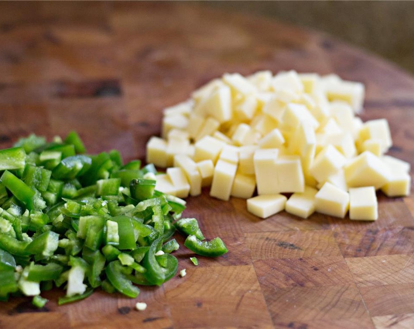 step 4 Prepare your Jalapeño Pepper (1) and Sharp Cheddar Cheese (1 cup).