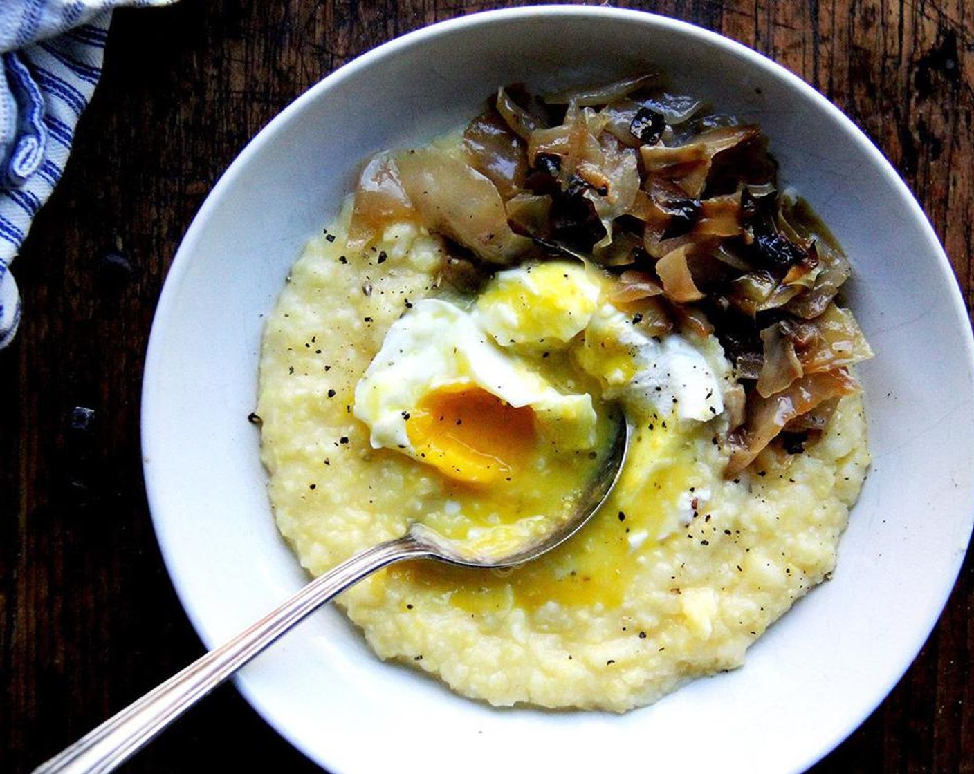 Oven-Roasted Polenta with Poached Eggs