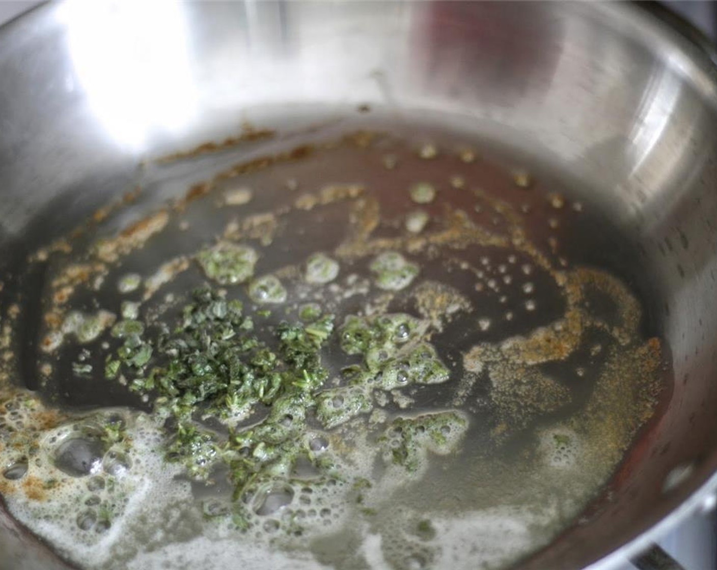 step 2 Melt the Butter (1 Tbsp) in a small frying pan over medium heat. Just before butter totally melts, add Fresh Sage (1 Tbsp) and swirl around. Allow it to cook for another 30 seconds and remove from heat.