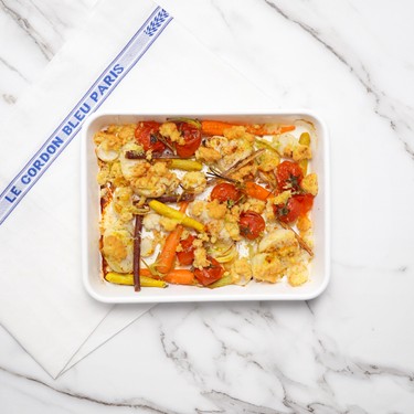 Young Vegetables, Roasted Cauliflower, and Bottarga Crumble Recipe | SideChef