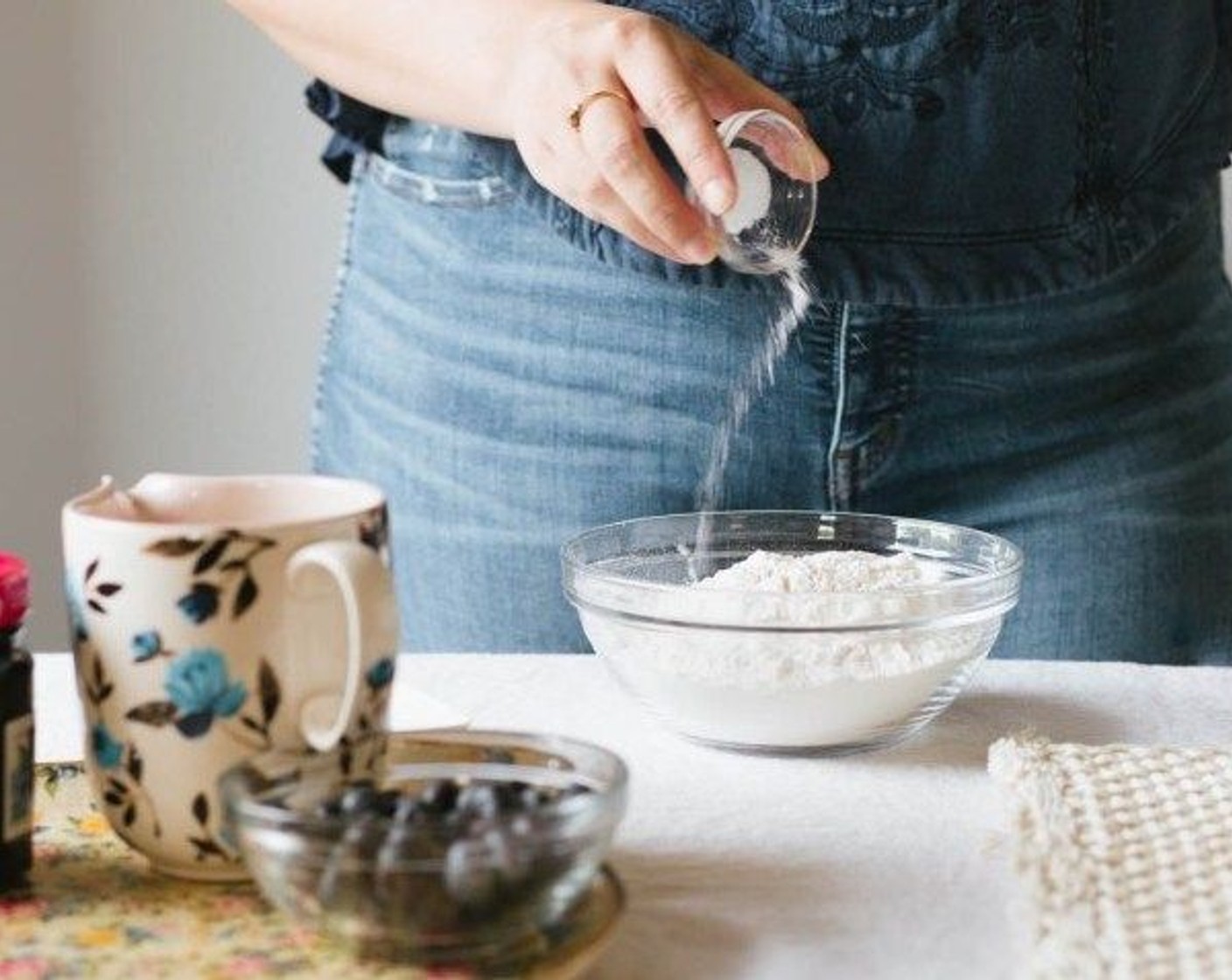 step 3 In a separate bowl, sift All-Purpose Flour (2 cups), Salt (1/2 tsp), Baking Powder (1/2 tsp), and Baking Soda (1/4 tsp).