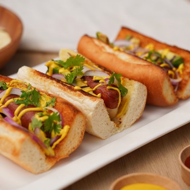 Vegan Dogs with Grilled Avocado and Spicy Mango Mayo Recipe | SideChef