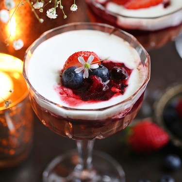 Deep Chocolate Pudding with Balsamic Berries Recipe | SideChef