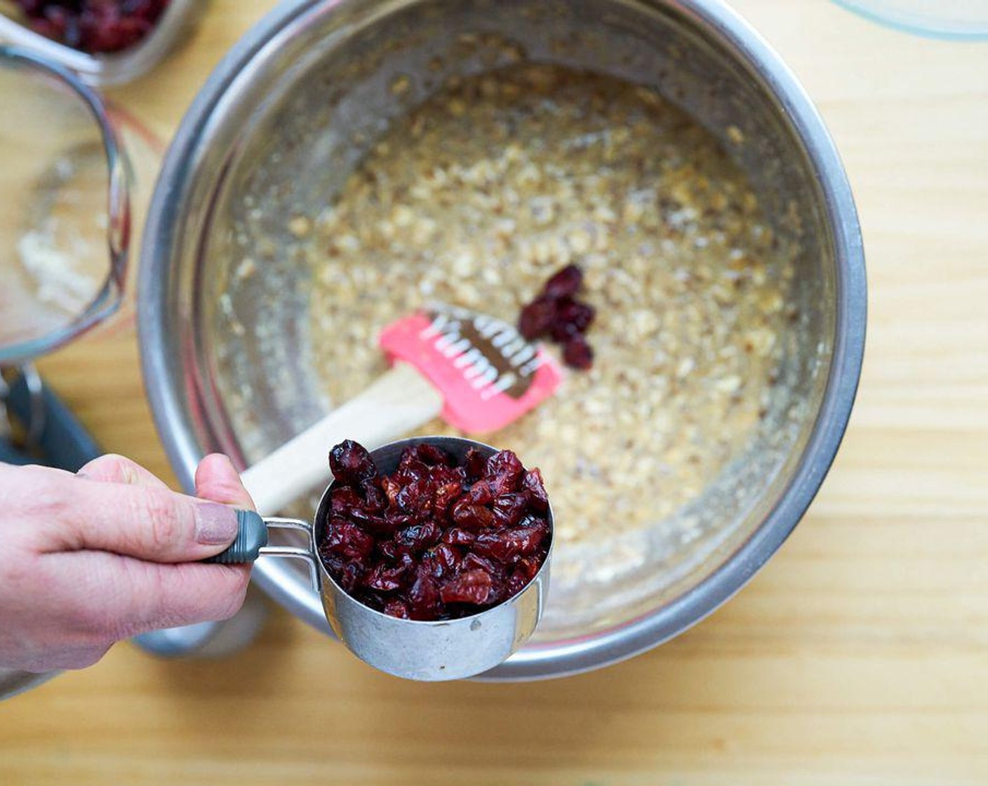 step 6 Fold in Unsweetened Dried Cranberries (1 cup).