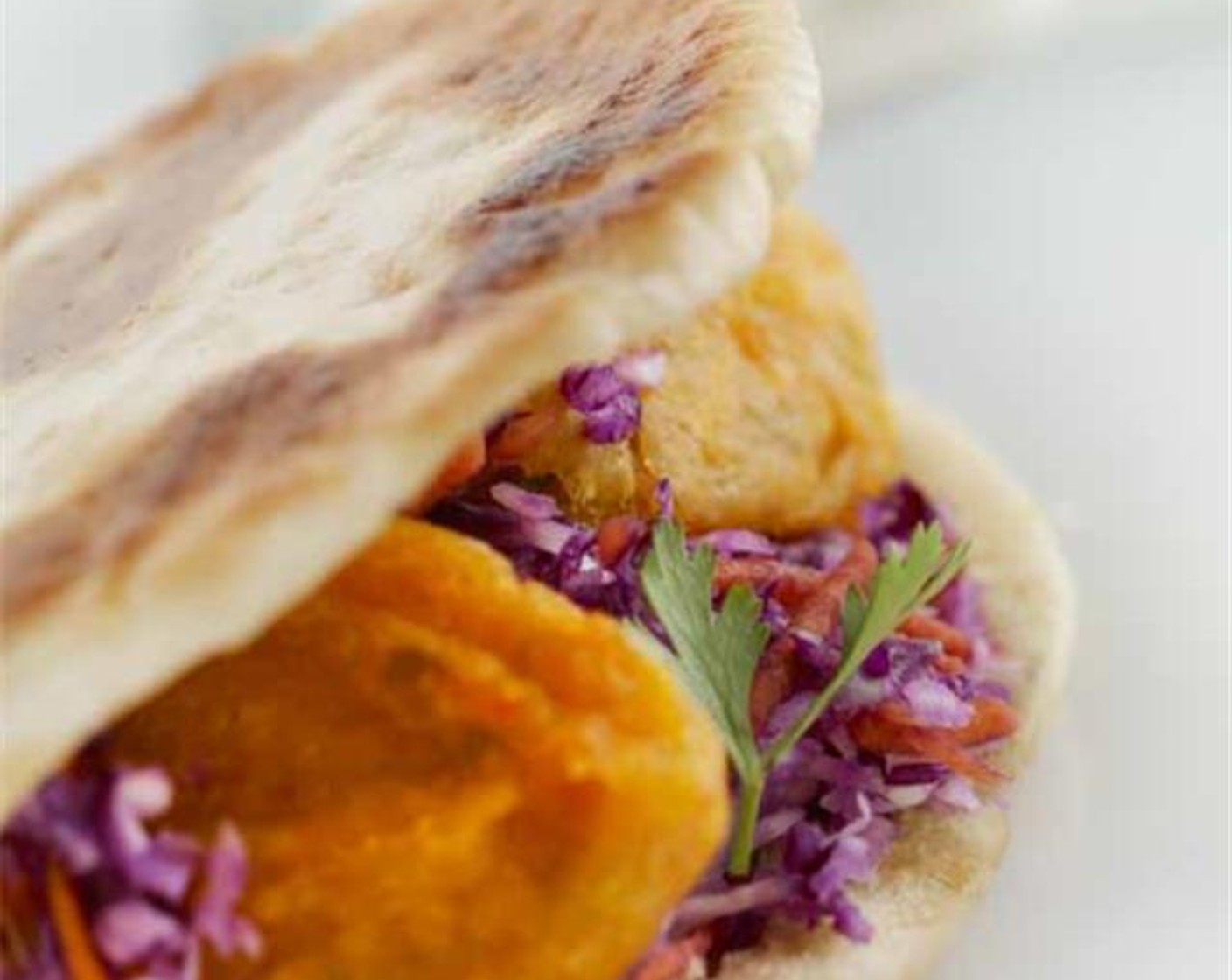 Sweet Potato Falafal with Coleslaw