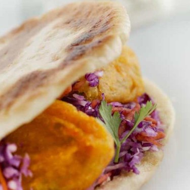 Sweet Potato Falafal with Coleslaw Recipe | SideChef