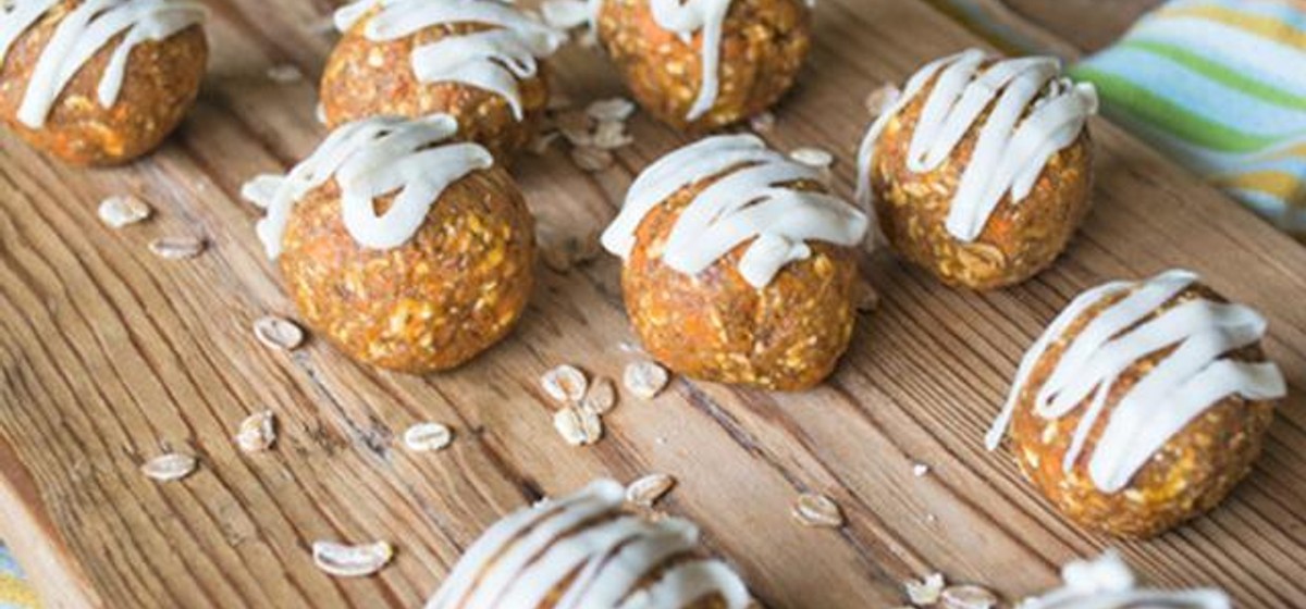 Raw Carrot Cake Bites with Goat Cheese Icing Recipe | SideChef