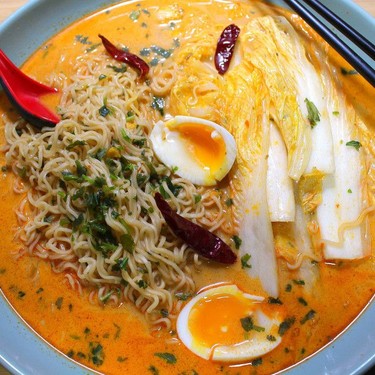 Red Curry Coconut Ramen with Napa Cabbage Recipe | SideChef