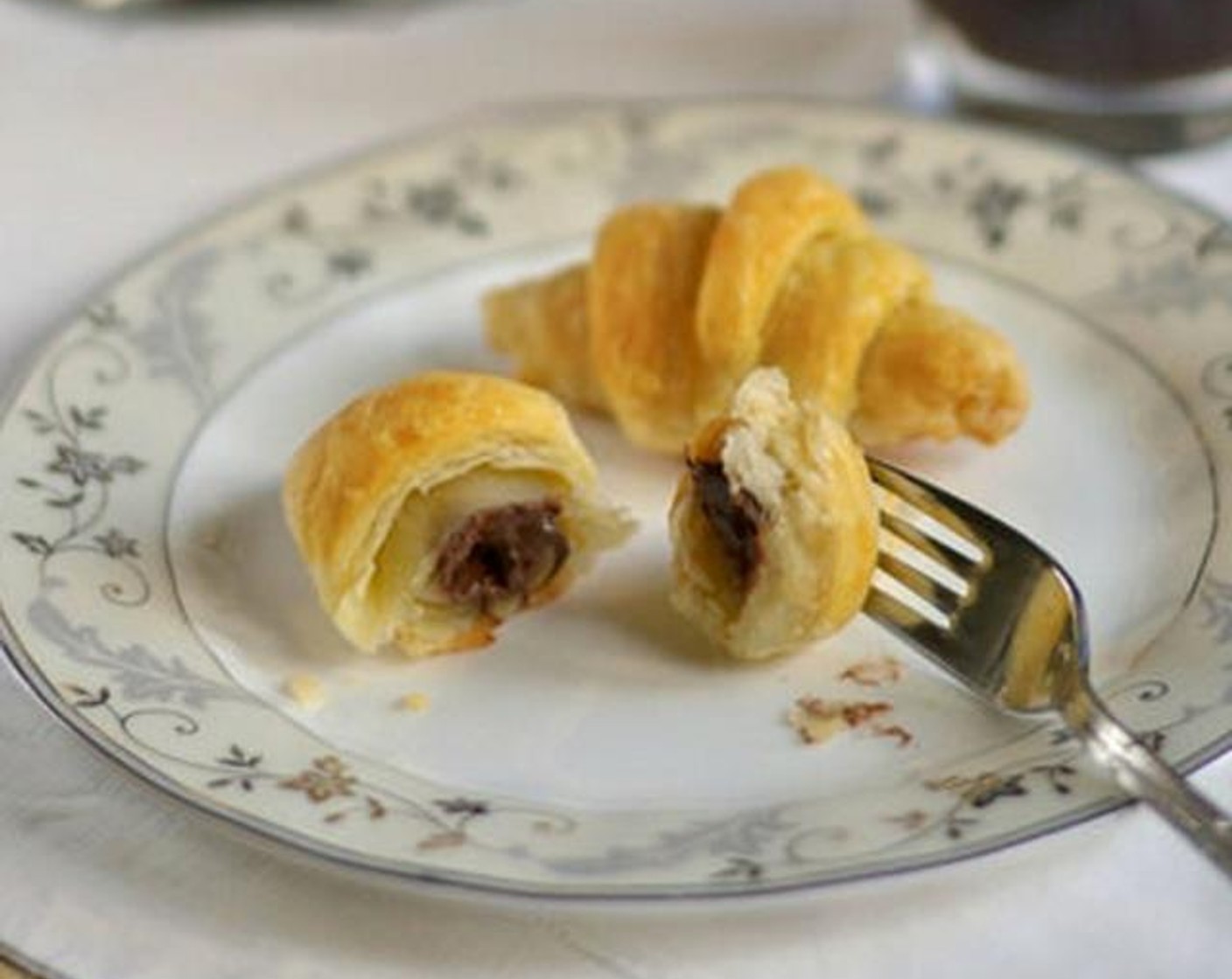 Two-Ingredient Mini Nutella Croissants